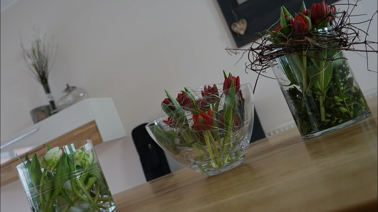 TULPEN IM GLAS - so SCHNELL und EINFACH
