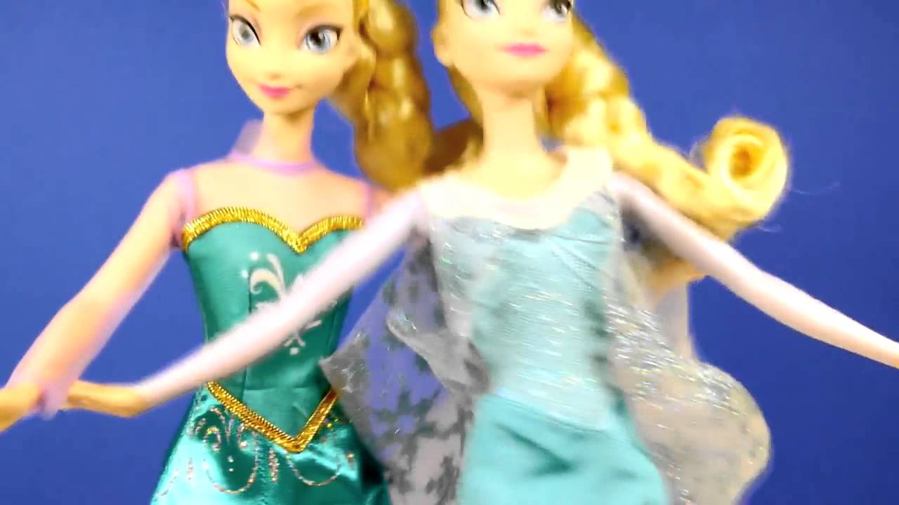 Disney Frozen Elsa and Anna Barbie Doll Comparison New Review - YouTube