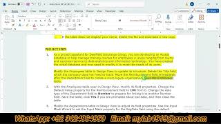 New Perspectives Access 365 | Module 2: End of Module Project 2 | Deerfield Insurance Group