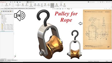 Rope Pulley with Hook SolidWorks 2021 Tutorial! Boundary Surface step by step!