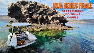 Spearfishing and Coffee in Bahia Concepcion in our Further Customs Laguna 330 Inflatable Catamaran
