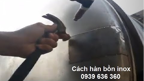 Kỹ thuật hàn vá bồn inox siêu đẳng, chỉ có thợ tay nghề cao mới cho thành phẩm tuyệt hảo.
