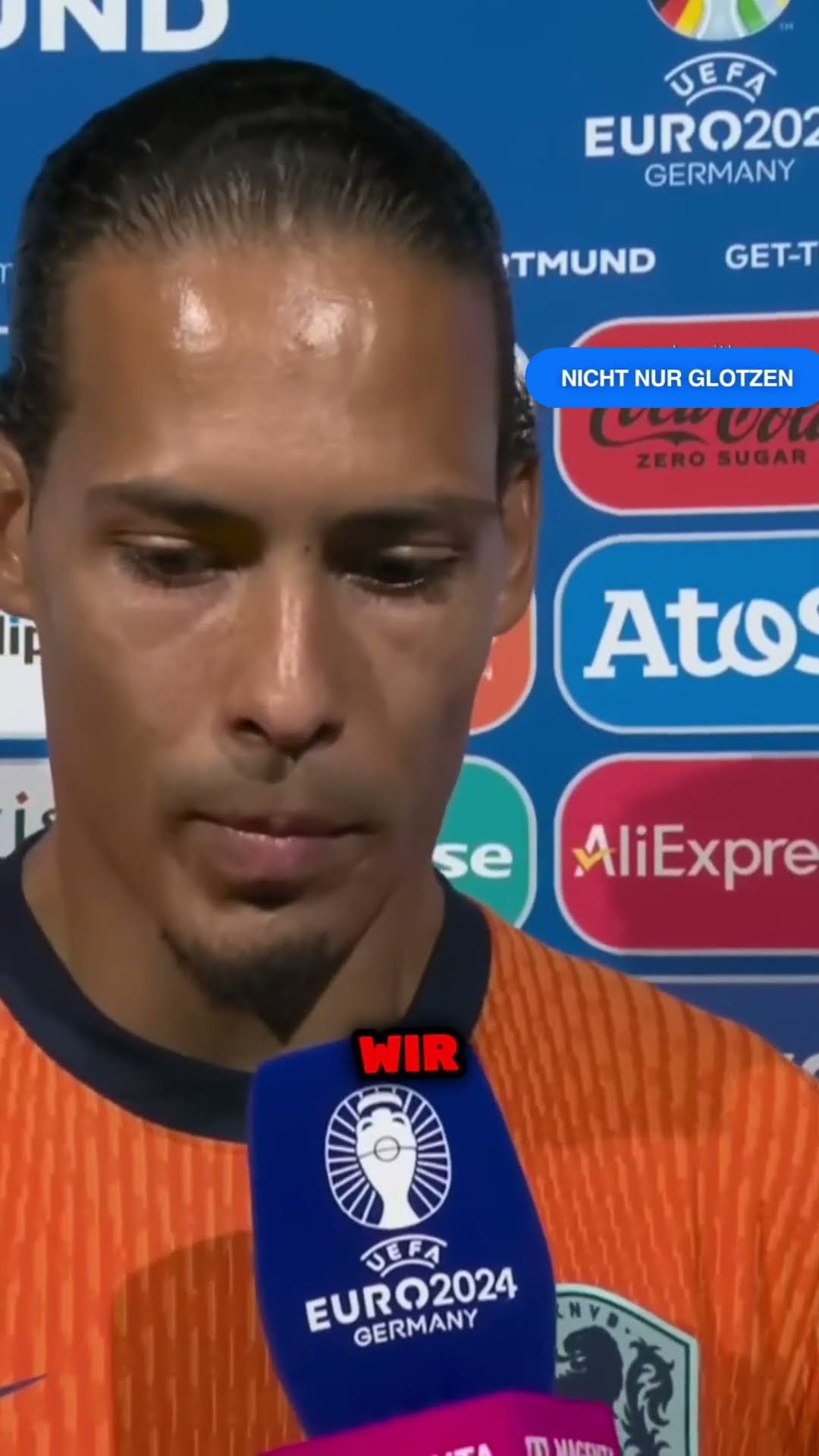 Orangen sind aus der Euro 2024 ausgeschieden. #vandijk #holland # ...