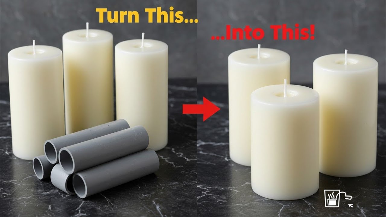 How to Make a Mold for Candles | DIY Pillar Candle Mould Using PVC Pipe