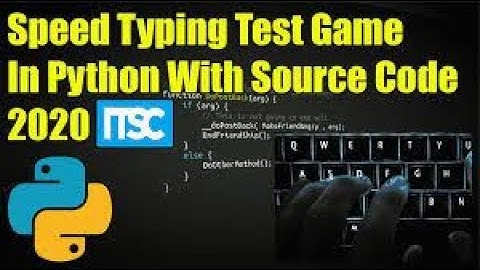 Simple Python Typing Game in under 8 Mins | under 80 lines of code! Source code in description!
