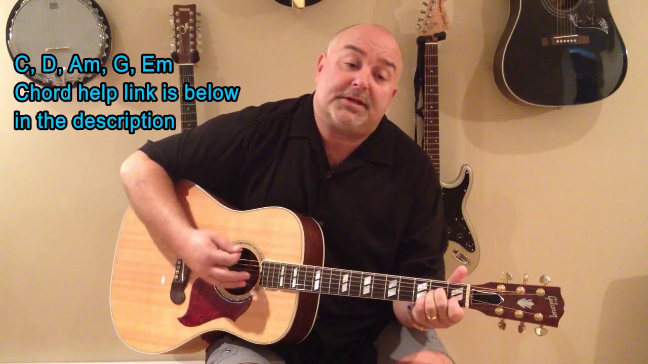 Как играть «Man on the Moon» — REM (кавер) — простая мелодия из 5 аккордов