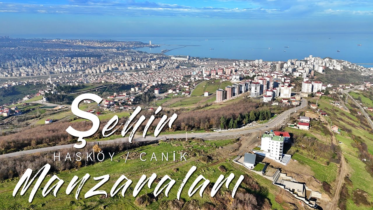 Samsun Şehir Manzaraları Canik Hasköy Mahallesi Drone Çekimi (DJI Mini4 Pro 4K Footage (City Views)