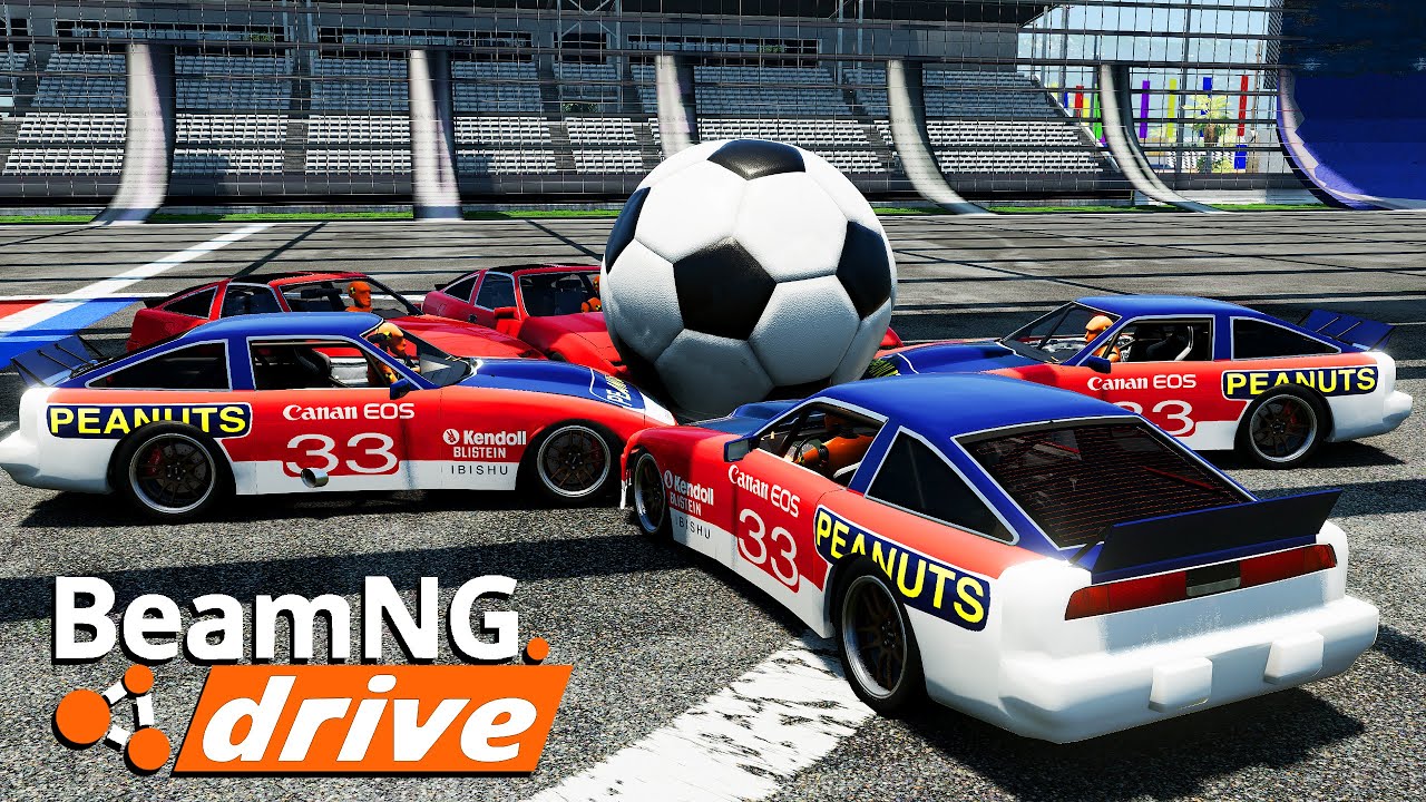 UN BALLON et 12 VOITURES (BeamNG drive)