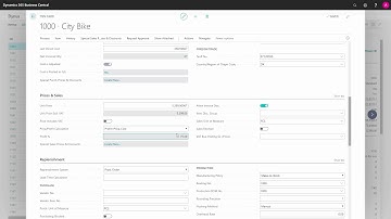 Item fields relevant for Sales - Microsoft Dynamics 365 Business Central