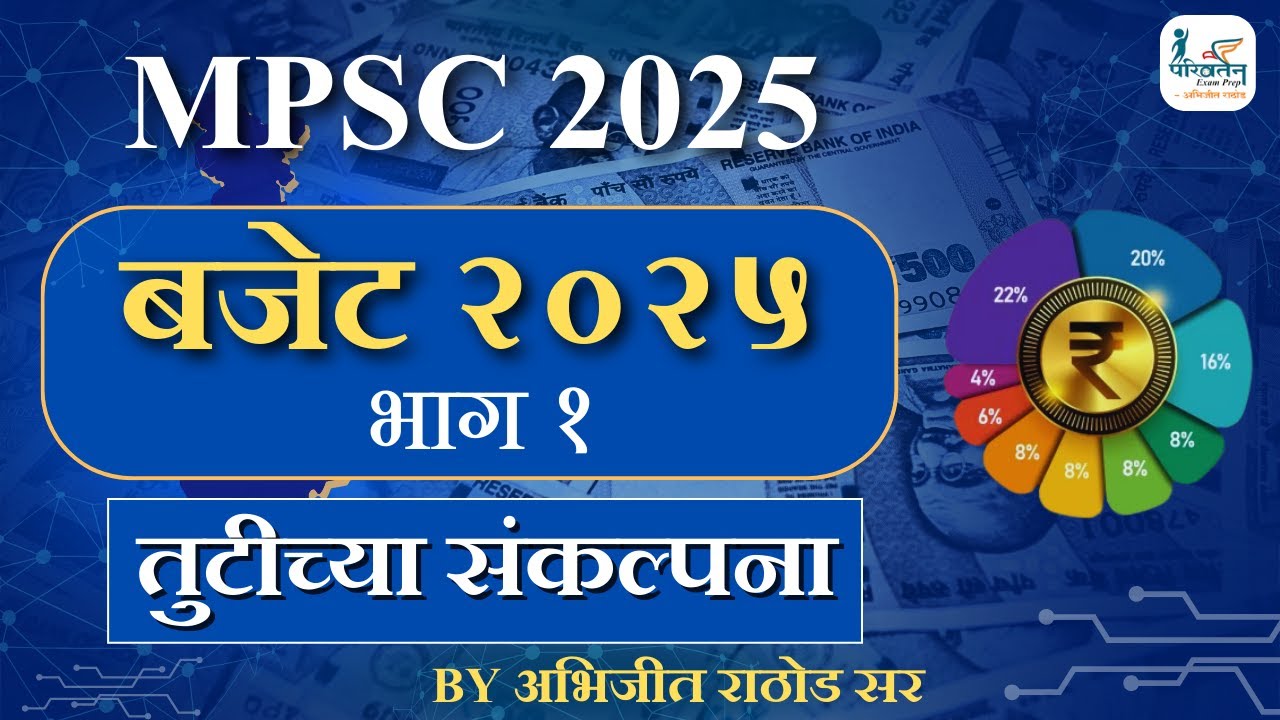 Combine Eco | बजेट 2025-26 | भाग 1 तुटीच्या संकल्पना | by Abhijit Rathod