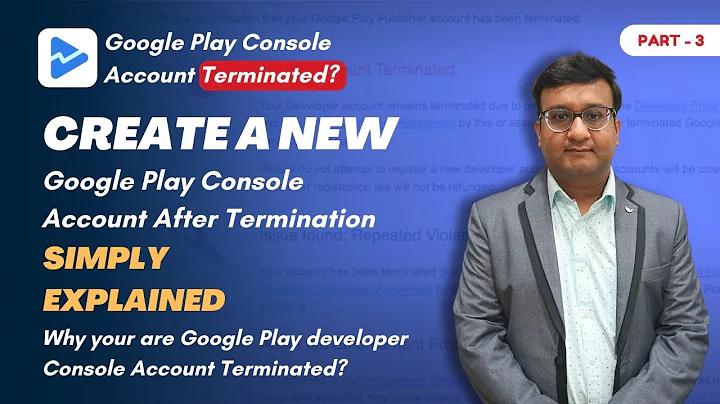 Create a New Developer Account After Termination of Previous Account | Developer console Termination