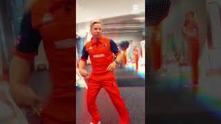 Dutch player dance #cricket