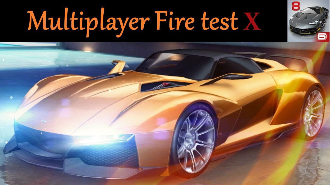 Asphalt 8 rezvani beast X multiplayer Fire test