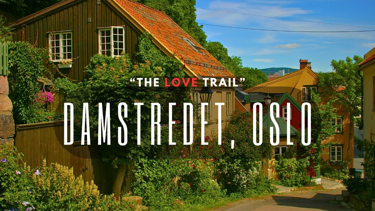OSLO's most beautiful street, DAMSTREDET 🇳🇴 - 4K/60 FPS - Walking Tour