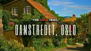 OSLO's most beautiful street, DAMSTREDET   4K/60 FPS  Walking Tour