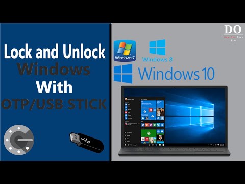 Login into Windows With OTP/ USB thumb Drive Instead Of Password || Two-factor authentication