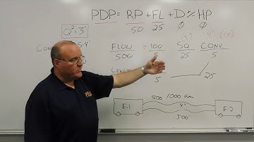 Calculating friction loss in a relay operation with dual lines