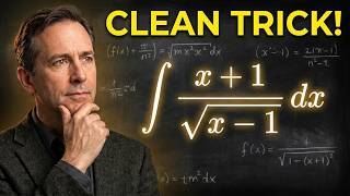 A Clean Algebraic Trick! Integral of (x + 1) / sqrt(x - 1) dx 🔥| Smooth Integrals