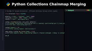 Famous Python Collections Chainmap Merging #programming Net Worth
