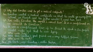 Albert Einstein at school Questions-Answersshort