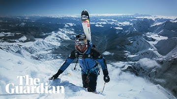 Polish skier becomes first person to climb Everest and ski down without extra oxygen