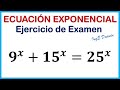 Ecuación exponencial por cambio de variable - resolución detallada | Ejercicio 8