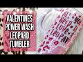 Valentines Leopard Power Wash Tumbler Tutorial | DIY | epoxy resin | tumblers with epoxy | resin art