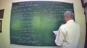 Analysis on R^n  18 -  A Fixed Point Theorem- Contraction Mapping Principle