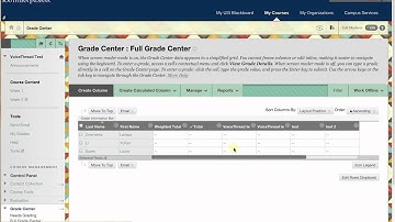 Hiding Total Column on Blackboard