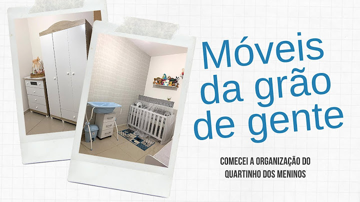 COMECEI A ORGANIZAR O QUARTO DOS MENINOS/ CHEGARAM OS MÓVEIS DA FAMOSA LOJA GRÃO DE GENTE.