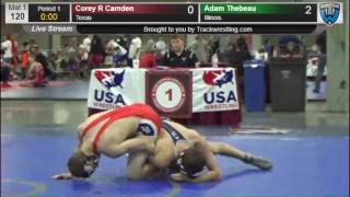 1046 Schoolboy 120 Corey R Camden Texas vs Adam Thebeau Illinois 8570990104 1046 Schoolboy 120 Corey R Camden Texas vs Adam Thebeau Illinois 8570990104