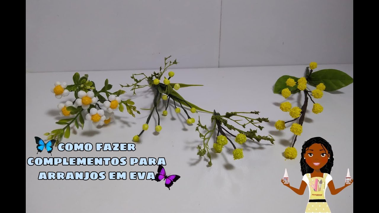 Accessories For Arrangements /Complementos Feito De Isopor Para Arranjos em Eva