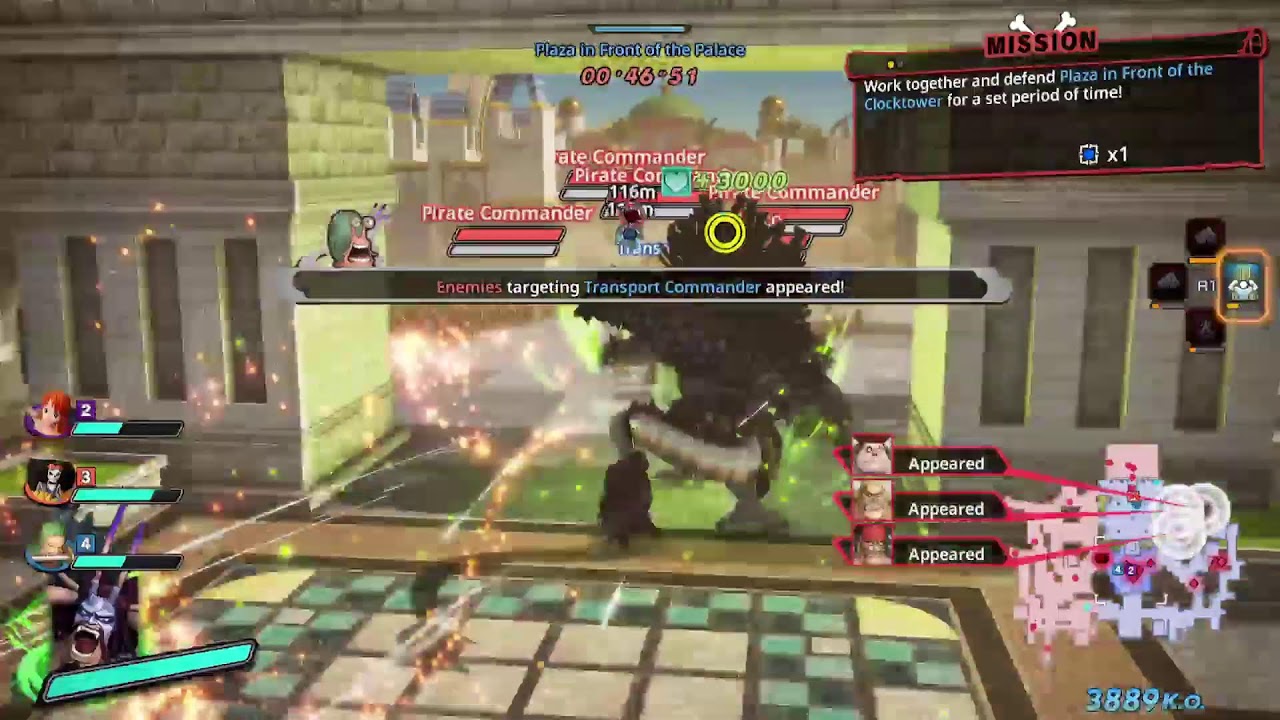 One piece pirate warriors 4- whitebeard crew vs Animal pirates