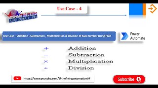 Addition, Subtraction, Multiplication & Division of two number using MS PAD || Use case - 4 Addition, Subtraction, Multiplication & Division of two number using MS PAD || Use case - 4