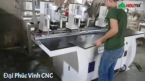 Máy Khoan Bản Lề Gỗ Công Nghiệp Holztek | Khoan Bản Lề 4 Đầu HT-4D