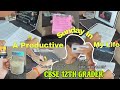 12TH GRADER STUDY VLOG 📚 | CBSE 12TH GRADER | Trying to be More Productive!! | SR Vlogs