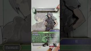 A 3D Shadowbox Card of Zack from Final Fantasy VII Ever Crisis.