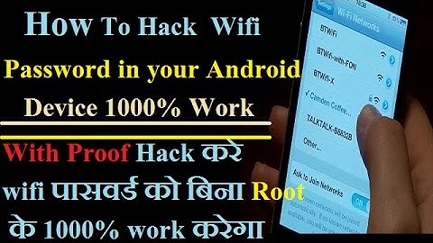 How to HACK Wifi Password in Your Android Device || 1000% Work Mobile Phone 2017 New Trick
