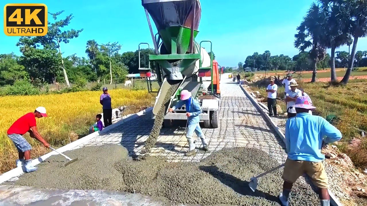 Incredible Concrete Road Building in Countryside | Modern Construction Technology 2026