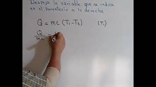 Despeje de Fórmulas físicas 3