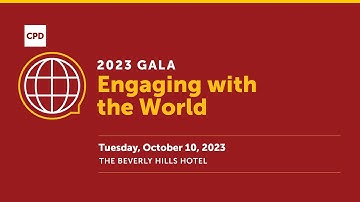 CPD 2023 Gala Engaging with the World