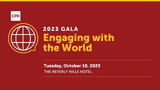 CPD 2023 Gala Engaging with the World