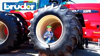 Car toy videos for kids Tractor Truck Learn color with POWER WHEELS Bruder toys