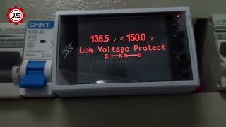 Low Voltage Protection Function Test On At4Pw Multifunction Wifi Electric Meter