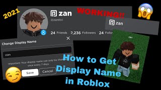 How to get a display name on mobile *2021* | Roblox