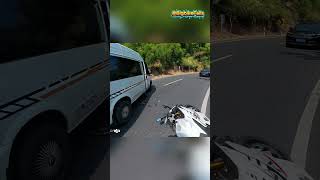 Zero time to react! 📉 Brutal motorcycle crash caught on camera #bikerproblems #fails #crash