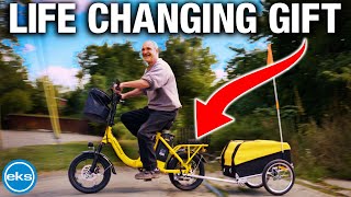 He Couldn’t Believe It - Homeless Man’s E-Bike Surprise