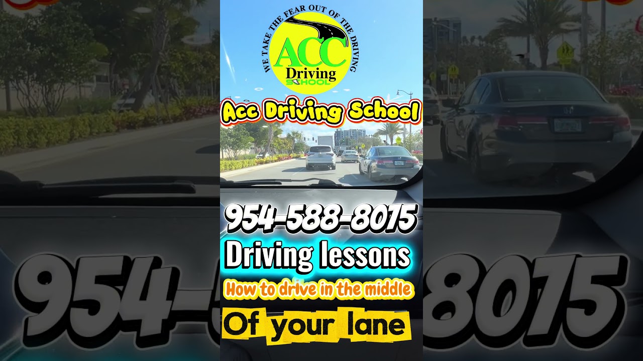 Езда посередине полосы, уроки вождения 