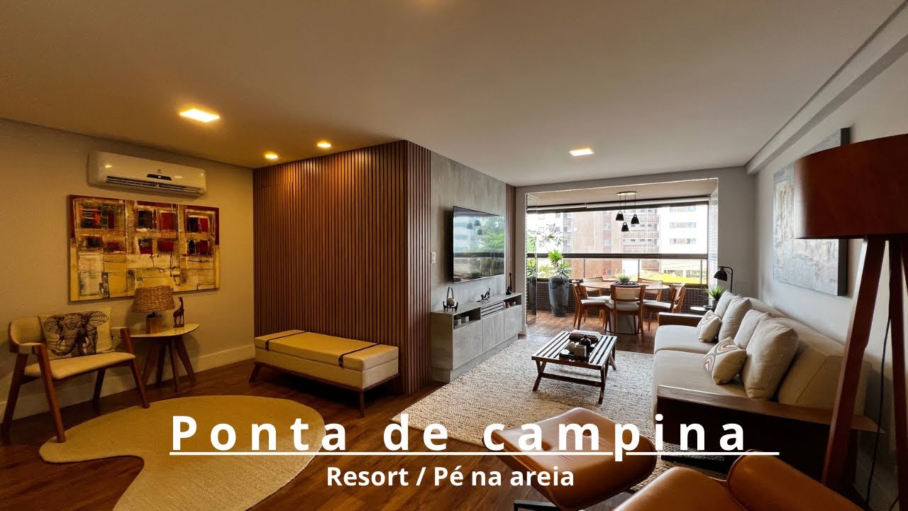 Apartamento com 3 suítes, 127m2, estilo resort para venda em Ponta de Campina - Cabedelo PB 