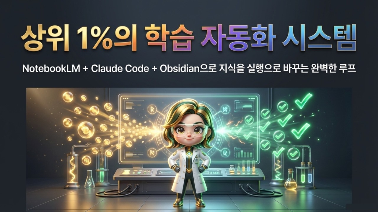 상위 1%의 학습 비결: AI로 지식을 행동으로 바꾸는 자동화 시스템 |